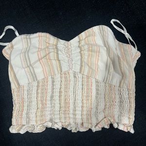 Strapless bandeu top